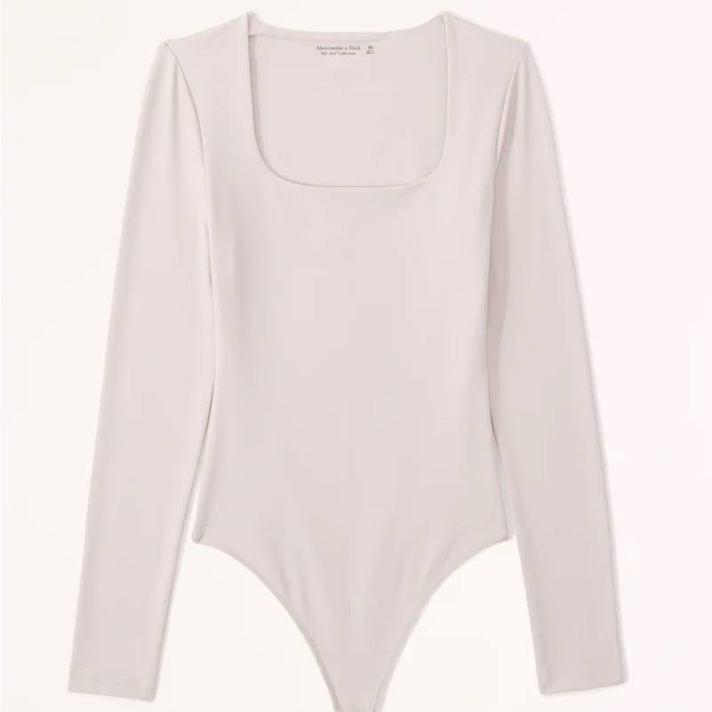 Abercrombie Long sleeve square neck body suit size small